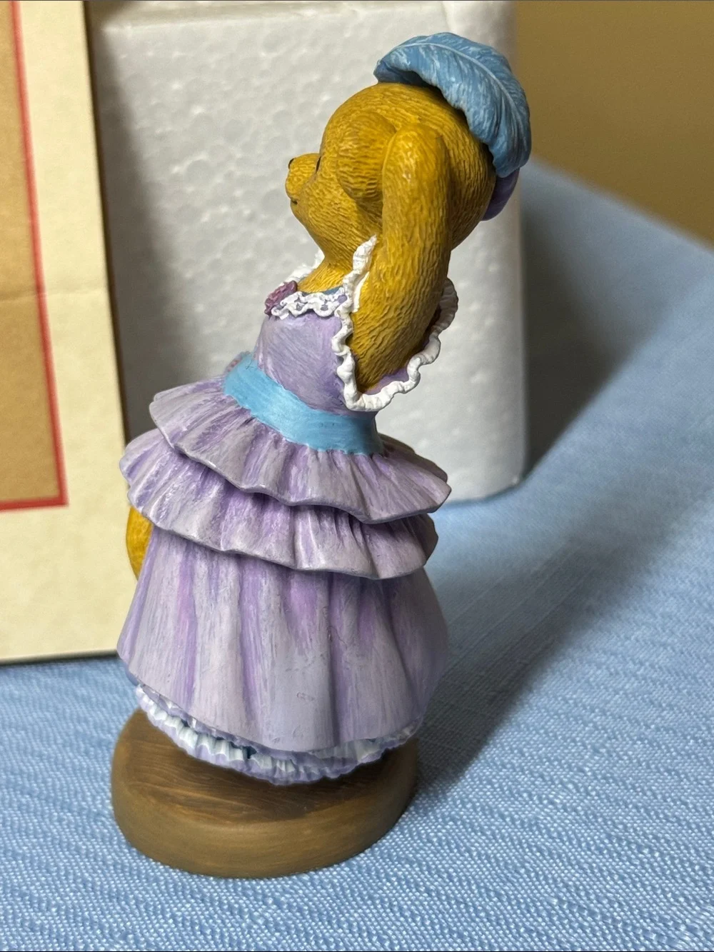 Franklin Mint Ms. Penny Paws sculpture 3 inches tall Lawson TeddyTown Players